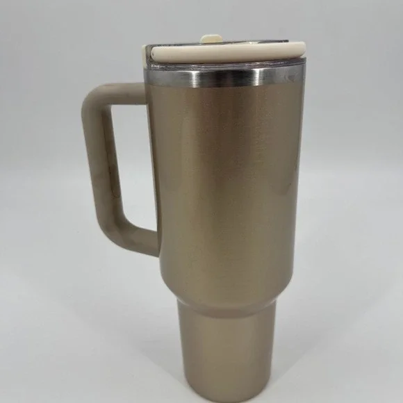 Stanley Quencher H2.0 FlowState Tumbler 40oz Champagne Rose Quartz 10-12552-111 - Picture 3 of 9